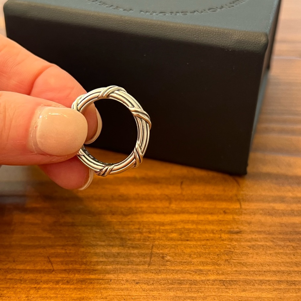 NWT Sz 8 Peter Thomas Roth Signature Classic Band Ring Sterling Silver … - Picture 2 of 8
